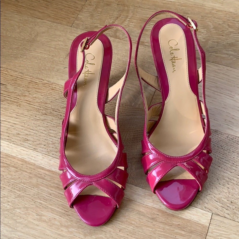 Pink Cole Haan slingback sandals